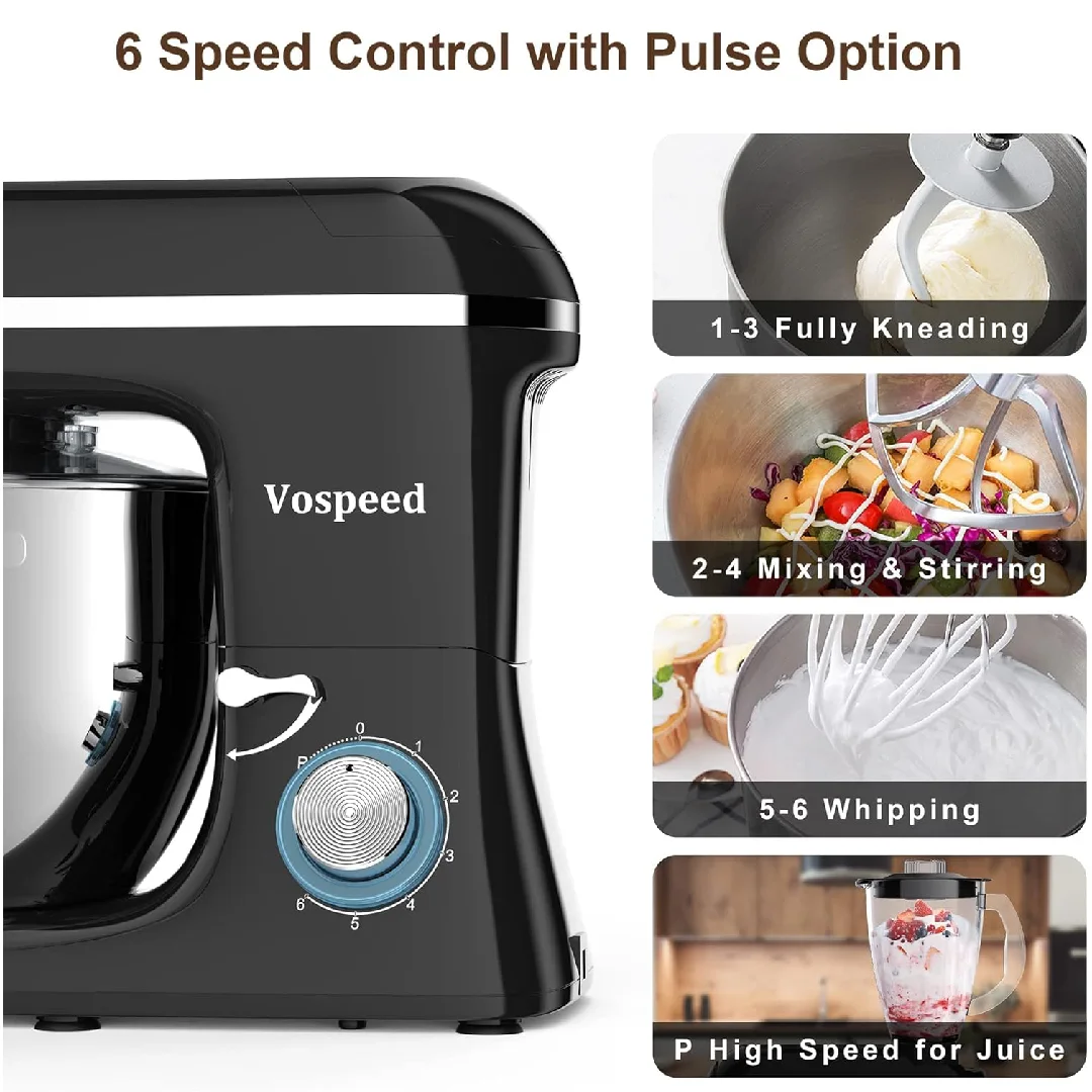 6 Speeds + Pulse Mode for Precision